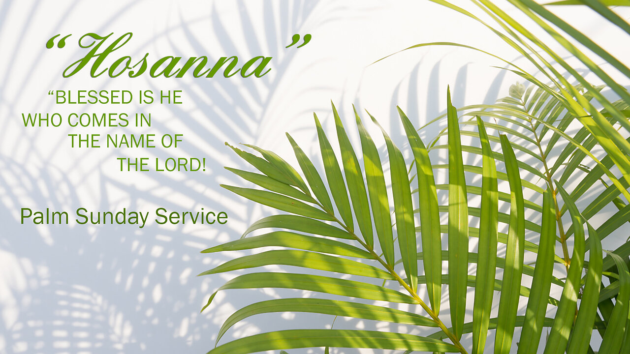 The Kingdom of Peace; Mark 11:7-11; Zech. 9:9-12