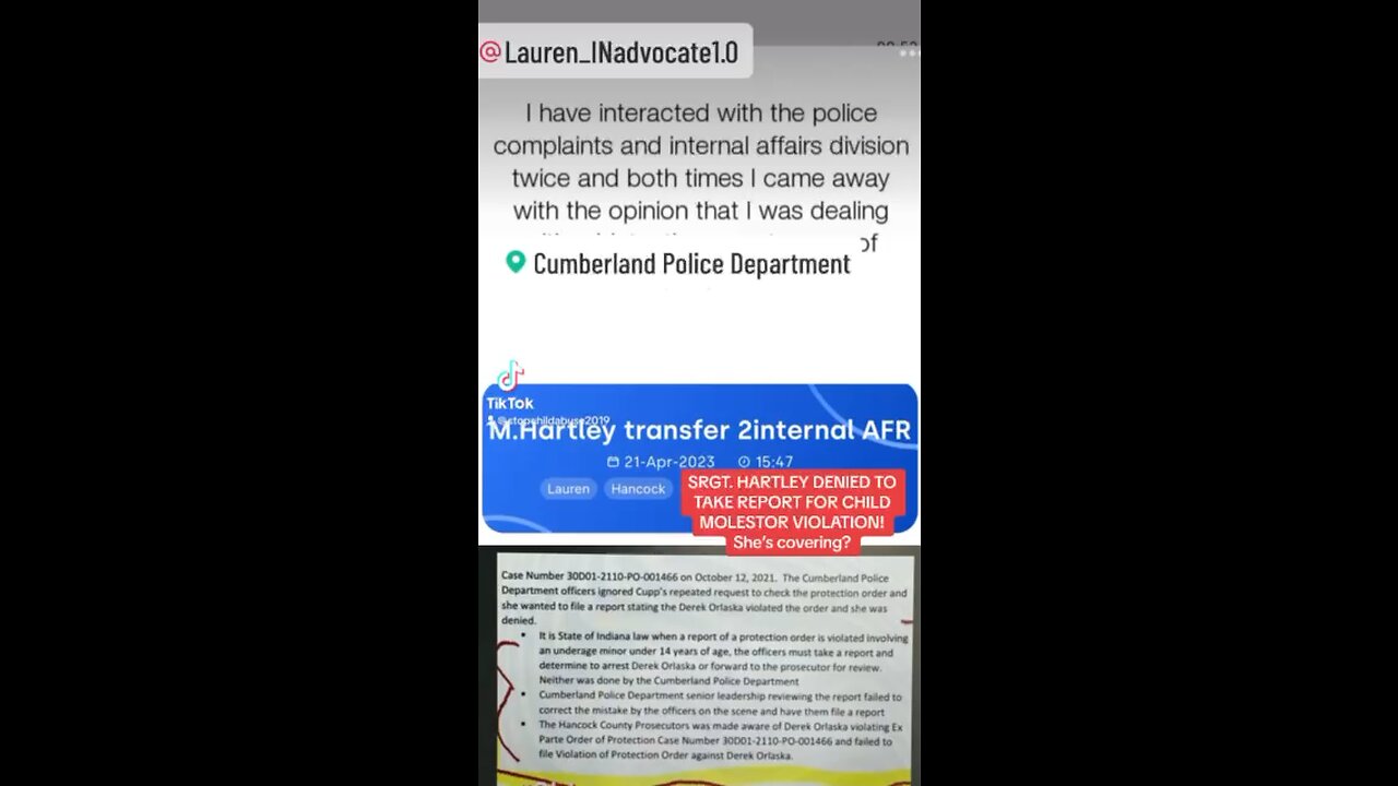 CUMBERLAND PD stalking my TikTok