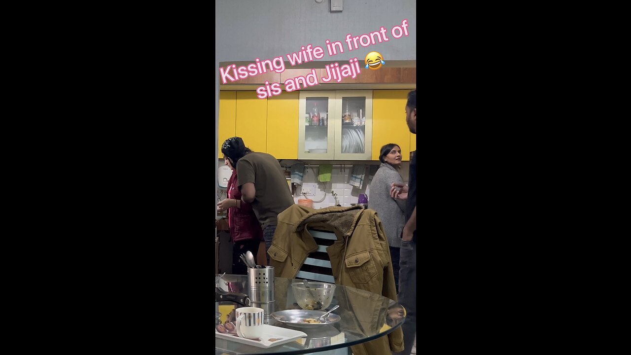 Kissing prank on wife 💋 Part-1 #kissing #prank