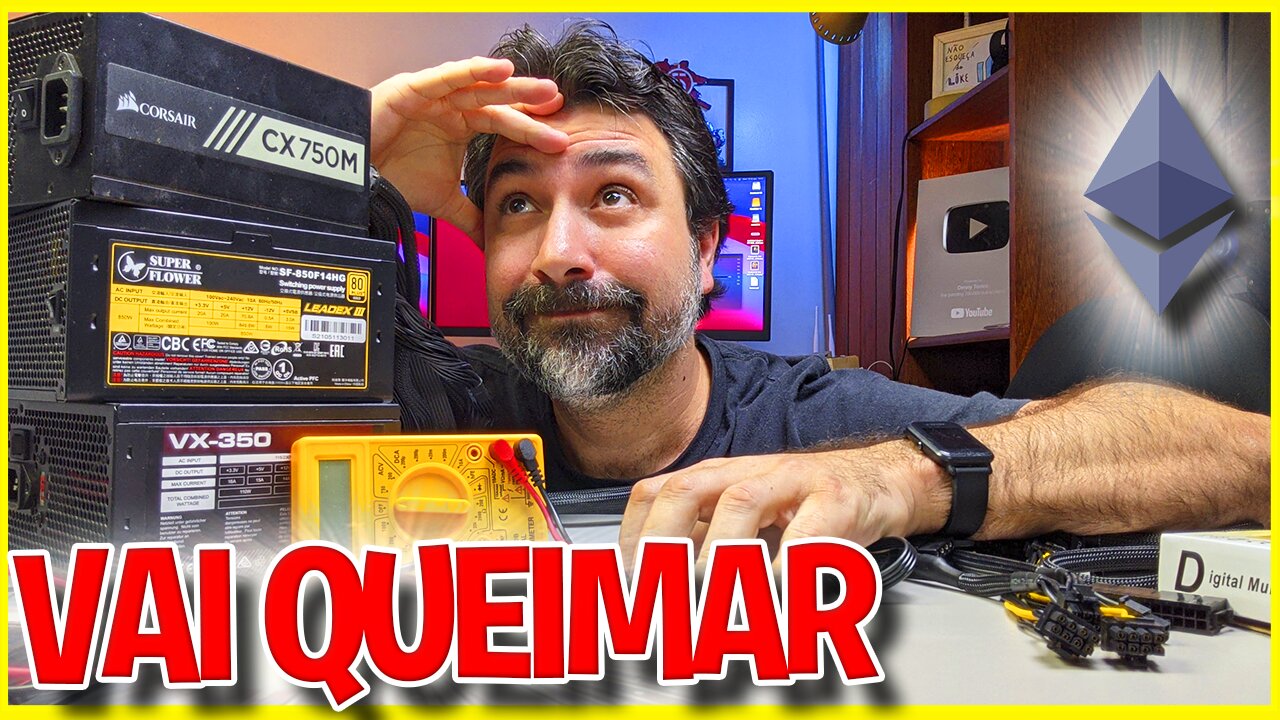 ⚠️ CUIDADO PARA NÃO QUEIMAR SUA PLACA DE VÍDEO - Ligações erradas nas Rigs de Mineração