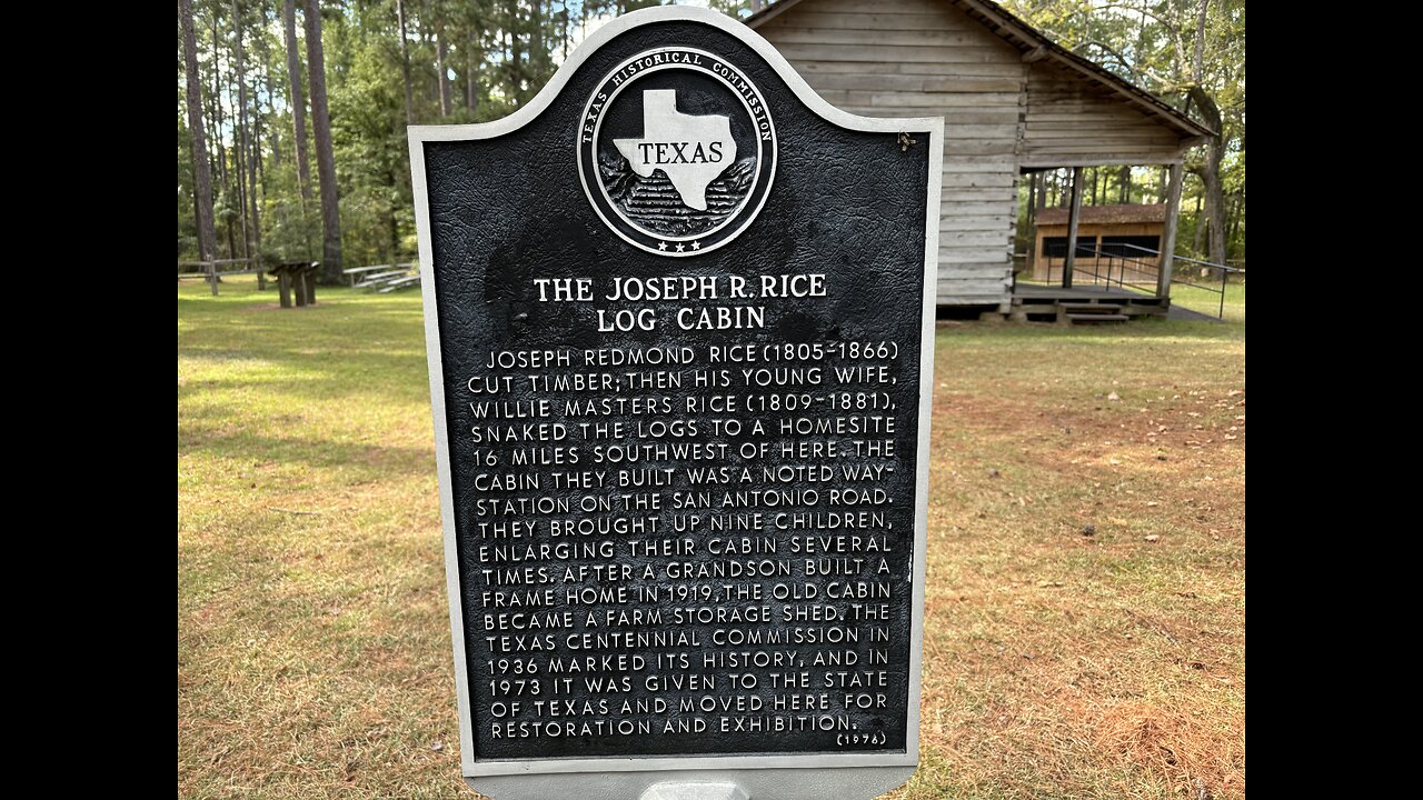 Mission Tejas State Park: Rice Homestead.