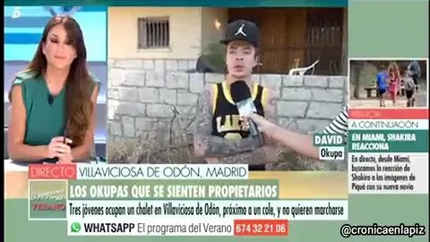 Éste " okupa " teme que el propietario le quite el chalet. 🤣🤣🤣