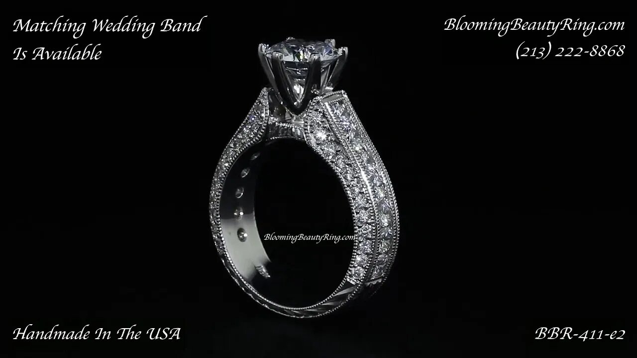 BBR 411 E2 Engagement Ring Only Matching Wedding Band Available