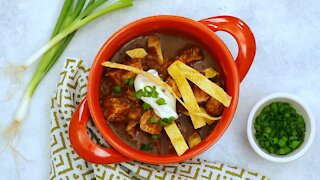 Chicken Mole with Tortilla Strips