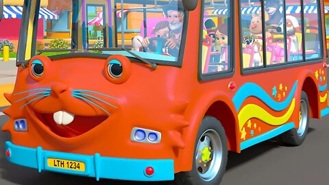 Wheels on the Bus I Spy - Cartoon Nursery Rhymes by Little Treehouse