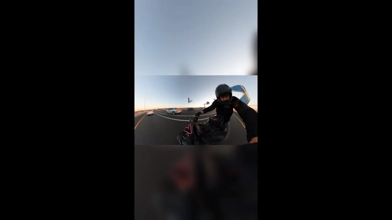 full face helmet saves the day!