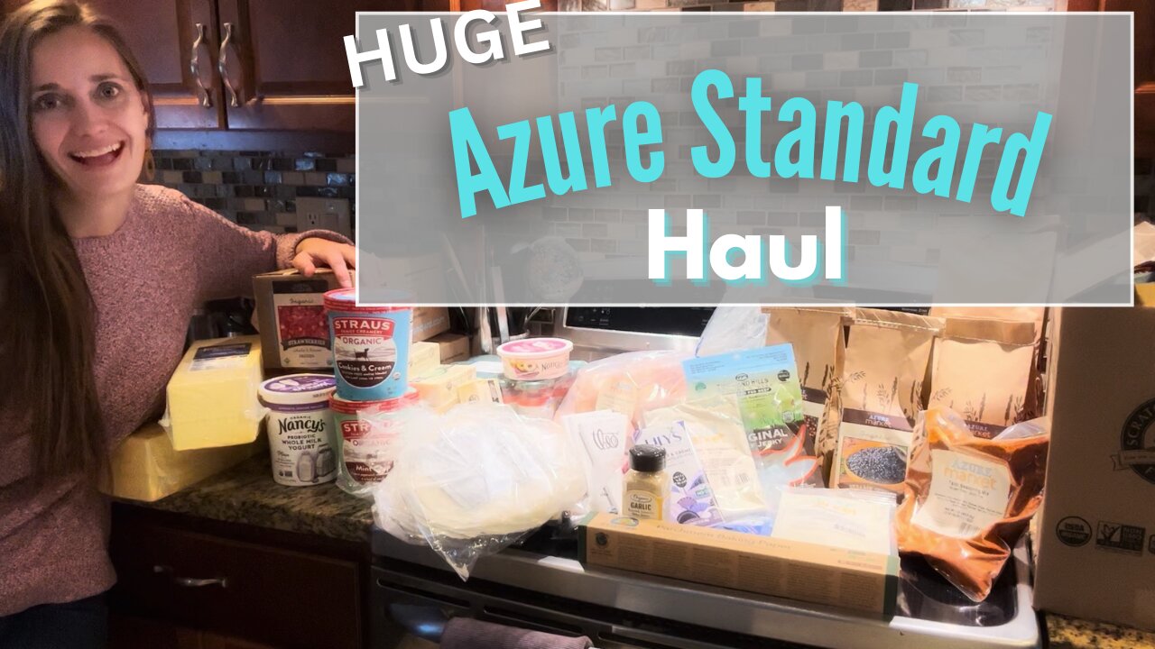 HUGE Azure Standard Haul - December Organic Grocery Stock-Up