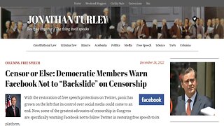 SOCIAL MEDIA AND THE CENSORSHIP AGENDA!!!