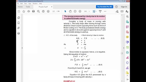 PHYSICS Class 8th CH#6Kinetic Energy