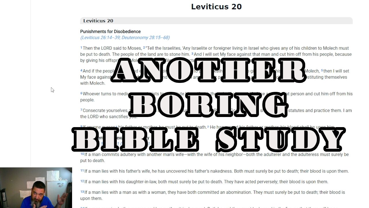 PENALTIES for MISCONDUCT, and the FEASTDAYS Leviticus 20-24