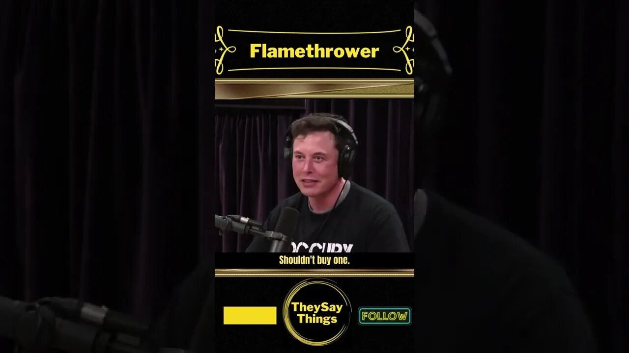 Elon Musk, Flamethrower