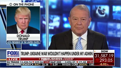 President Trump at phone with Lou Dobbs