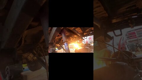 Staying warm on a snowy day #thedrivewayengineer #automobile #junkyard #toyota #torch #fabrication