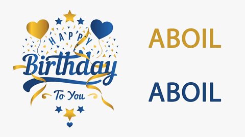 Happy Birthday to Aboil - Hindi Birthday Wish From Birthday Bash