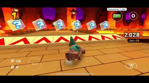 Mario Kart Tour - RMX Bowser’s Castle 1R Gameplay