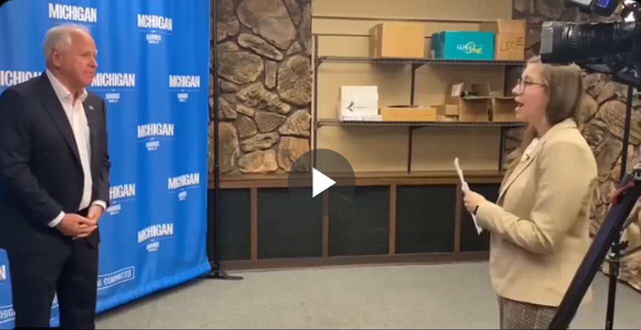 Tim Walz is asked what Kamala will do to address high gas prices. He says address “climate change.”