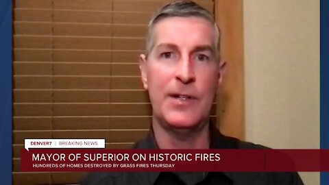 Marshall Fire: Superior Mayor Clint Folsom provides update Friday morning