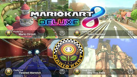 Mario Kart 8 Deluxe 150cc Flower Cup 150cc Playthrough (Nintendo Switch)
