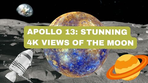 Apollo 13: Stunning 4K Views of the Moon