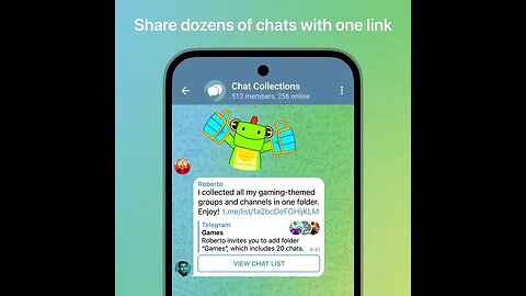 Pastas Compartilháveis no Telegram