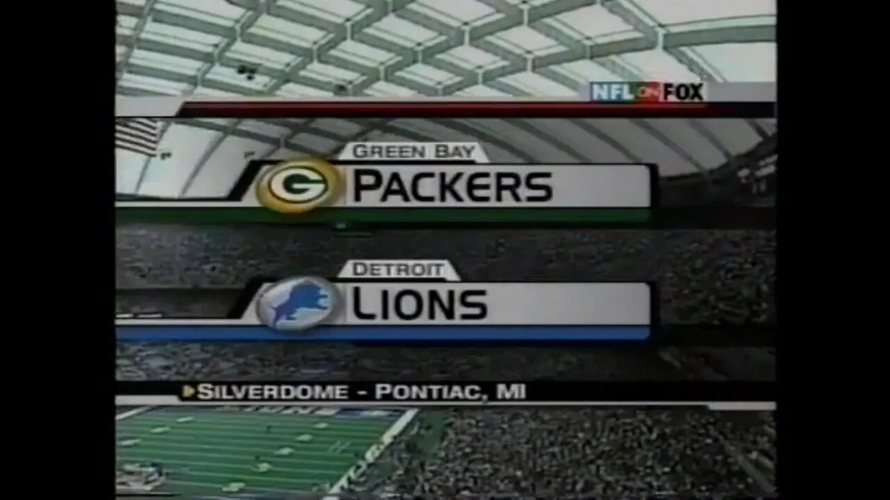 2001-11-22 Green Bay Packers vs Detroit Lions