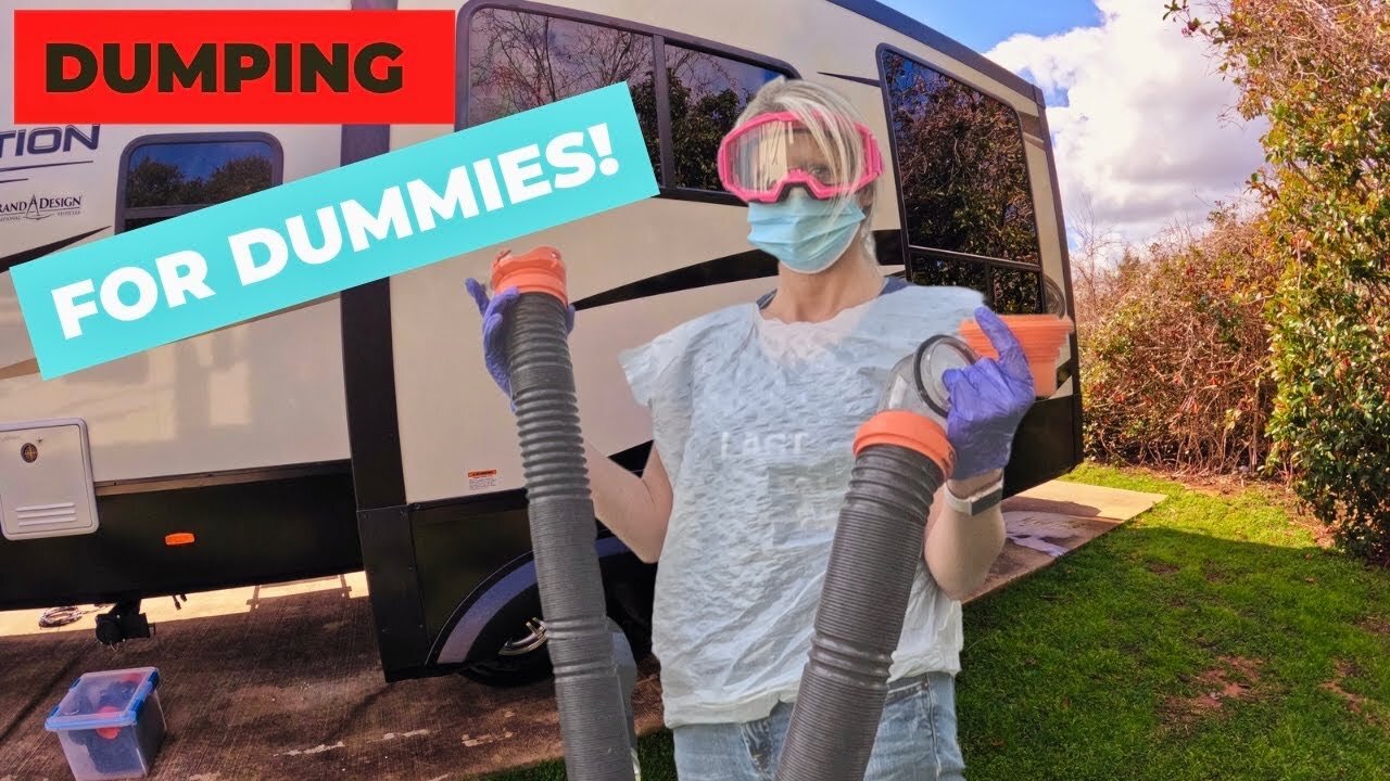 She learned to dump tanks! Full time RV life!