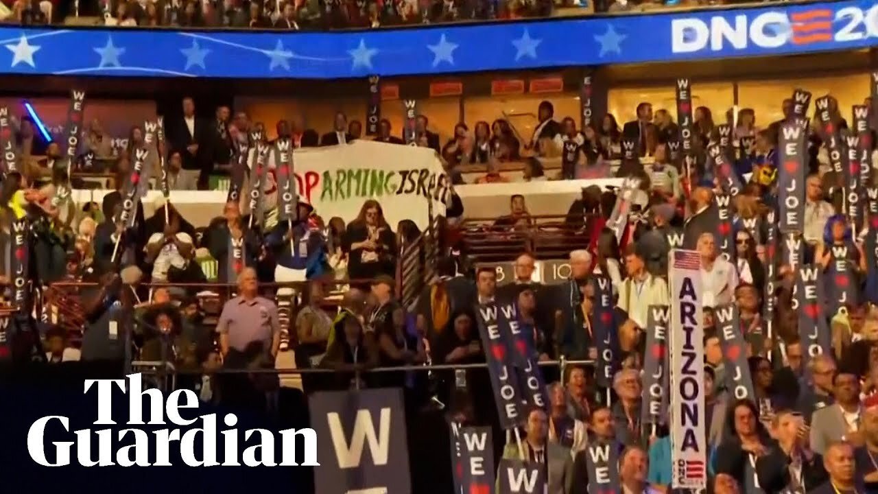 Protesters call for Gaza ceasefire during Biden's speech as some are detained outside