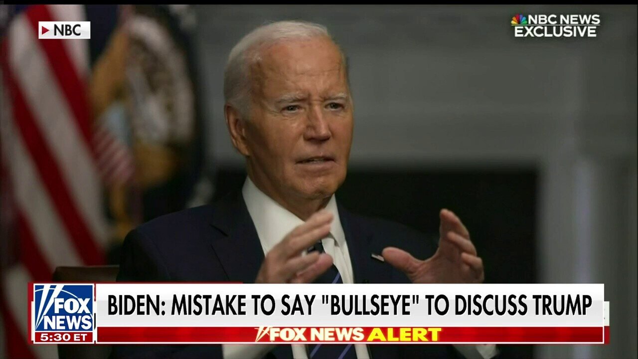 Biden Says It Was A 'Mistake' To Use 'Bullseye' To Discuss Trump