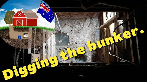 Digging out the Bunker Sump and answering a few Questions. Ep5