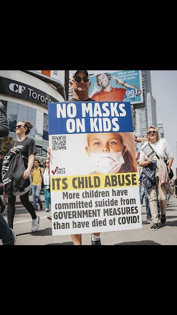 Children in China wearing Hazmat suits!