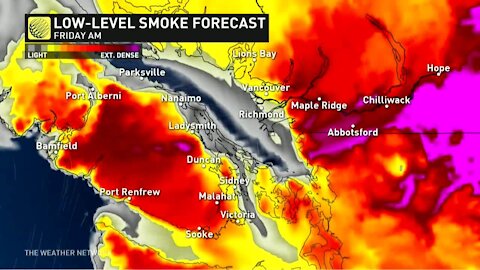 Hot and smoky forecast for B.C.'s Friday
