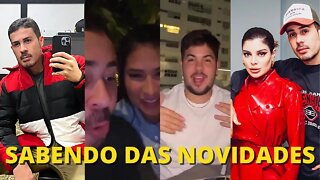 CARLINHOS COM SIMONE GKAY ALVARO E THIAGO ABRAVANEL SABENDO DAS NOVIDADES