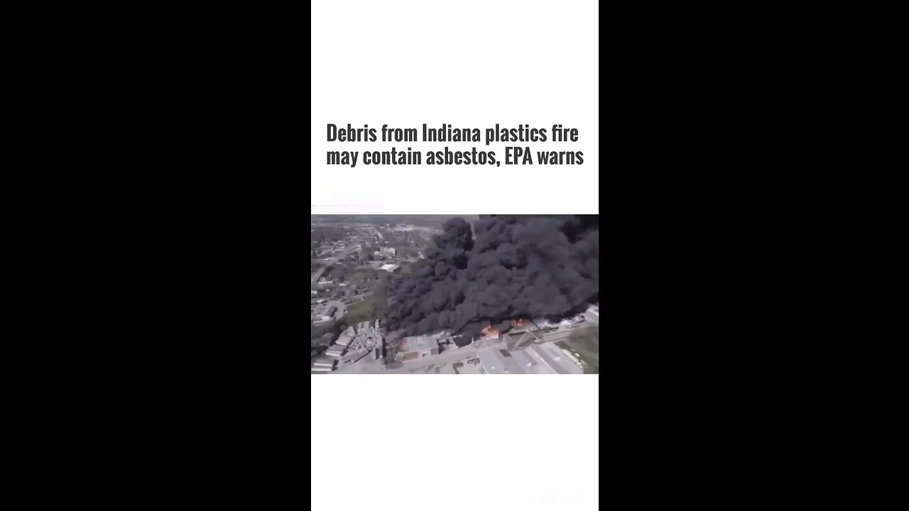 EPA Warning: Indiana Plastics Fire