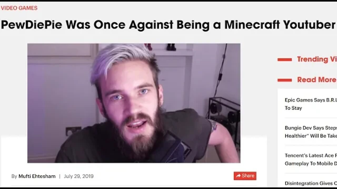 PewDiePie DESTROYS Political Controversy Becomes Minecraft YouTuber