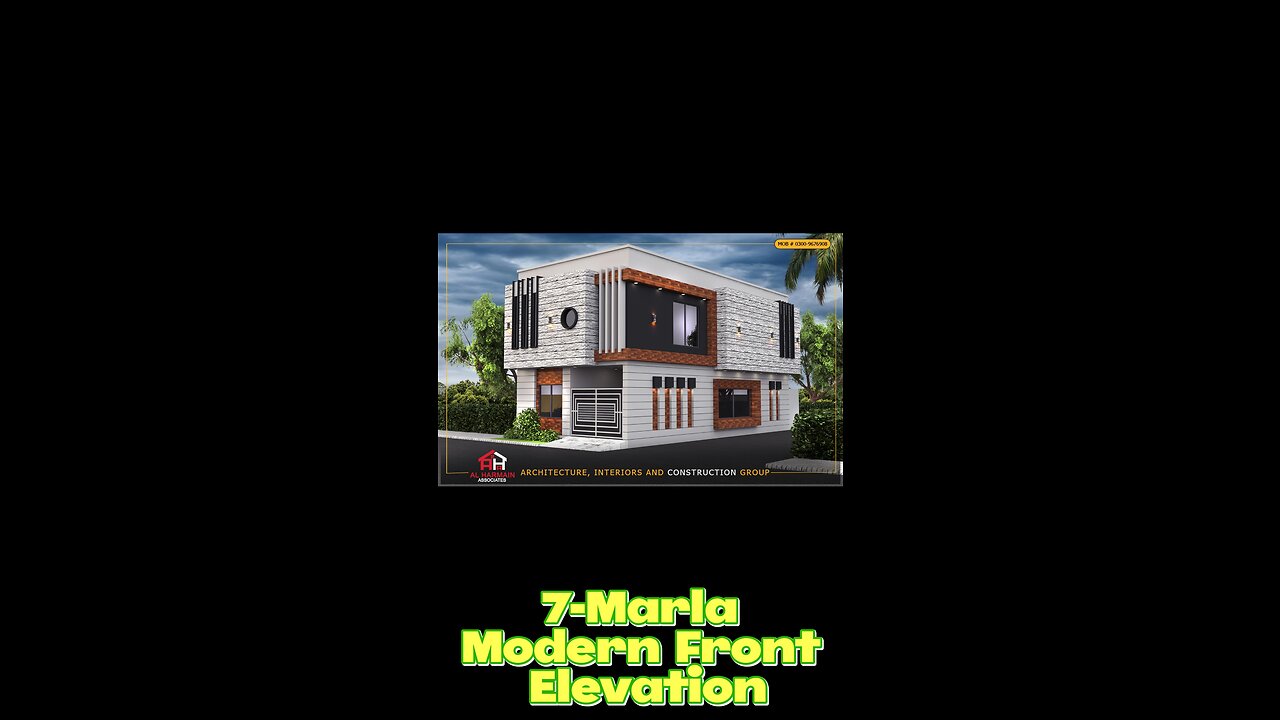7-Marla Front Elevation❤️
