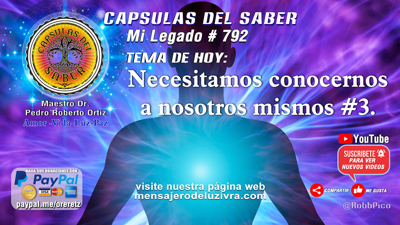 Tema de hoy: Necesitamos conocernos a nosotros mismos#3. Mi Legado #792
