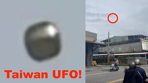 UFO Hovering Over City Street In Hualien, Taiwan Oct 4, 2024, UAP Sighting News.