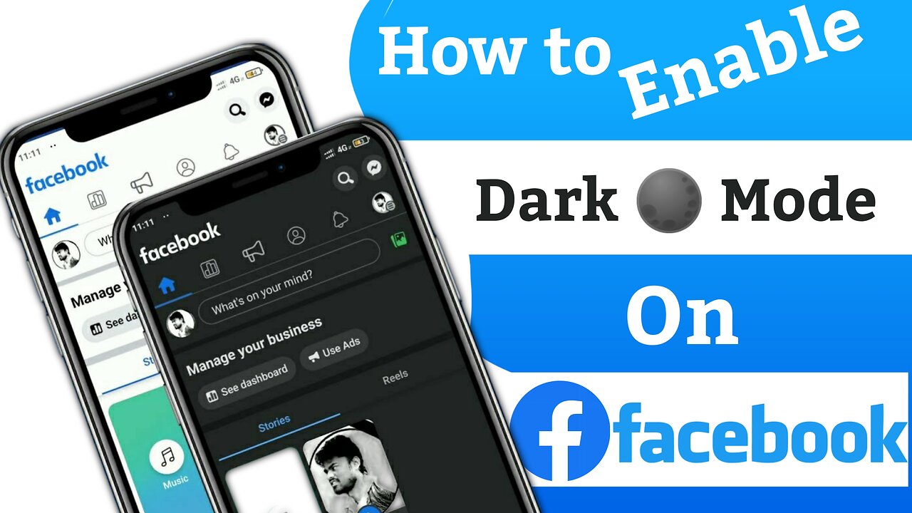 How to Enable Dark Mode on Facebook | Facebook Dark Mode on | Fb Dark Mode Enable | Mj Tuber