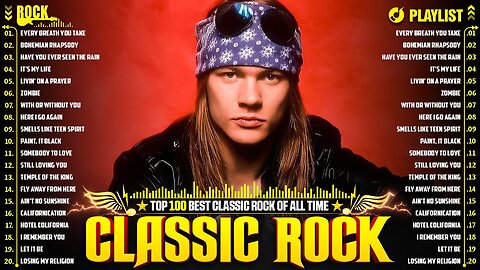 Best Classic Rock Songs 70s 80s 90s 🔥 Guns N' Roses, Aerosmith, Bon Jovi, Metallica, Queen, ACDC