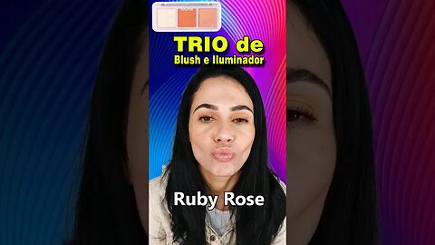 Brilho Infalível: Blush e Iluminador Rubi Rose #shorts #RubyRose