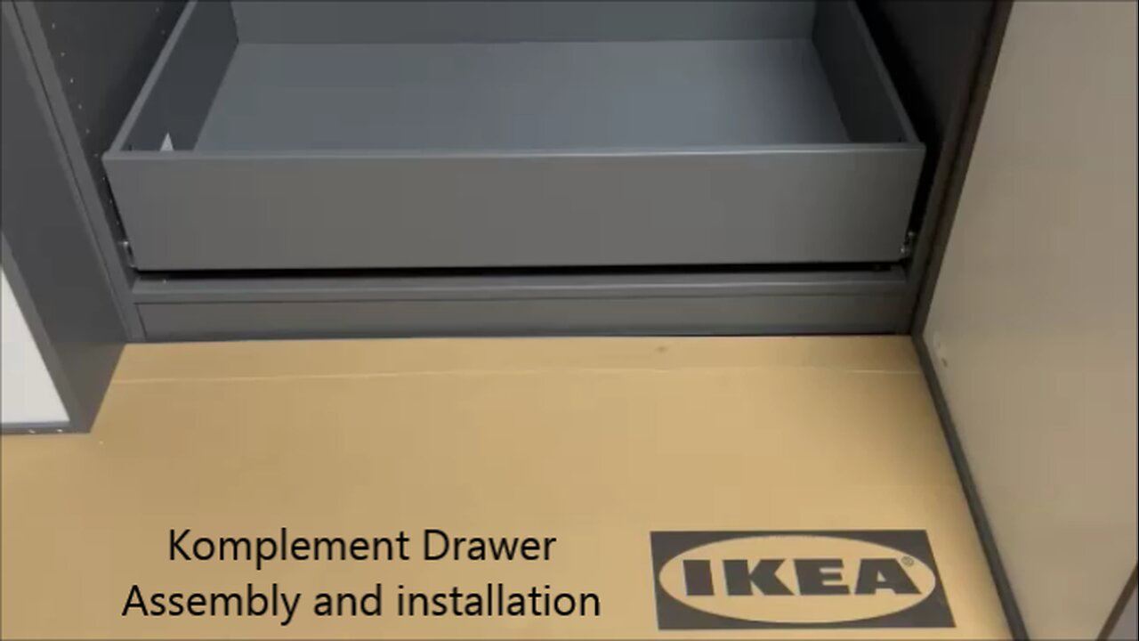 Ikea Komplement Drawer Assembly and Installation