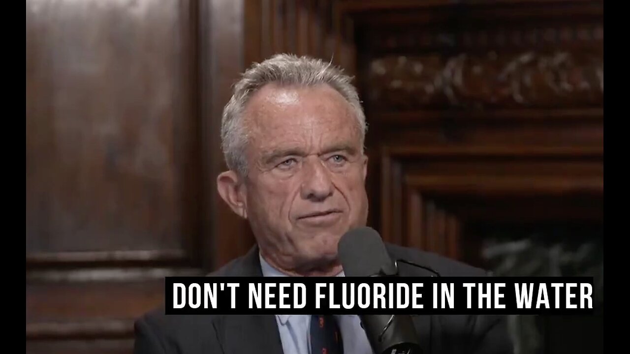 RFK Jr - On Jan 20th the Trump White House will Remove Fluoride from Public Water!