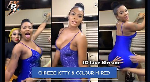 Chinese Kitty & Colour Mi Red Twerking on party bus