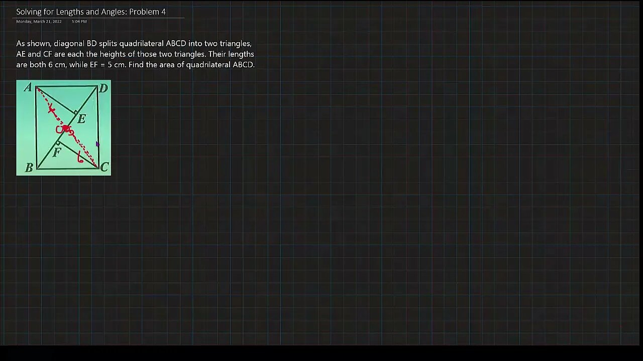 Solving for Lengths and Angles: Problem 4