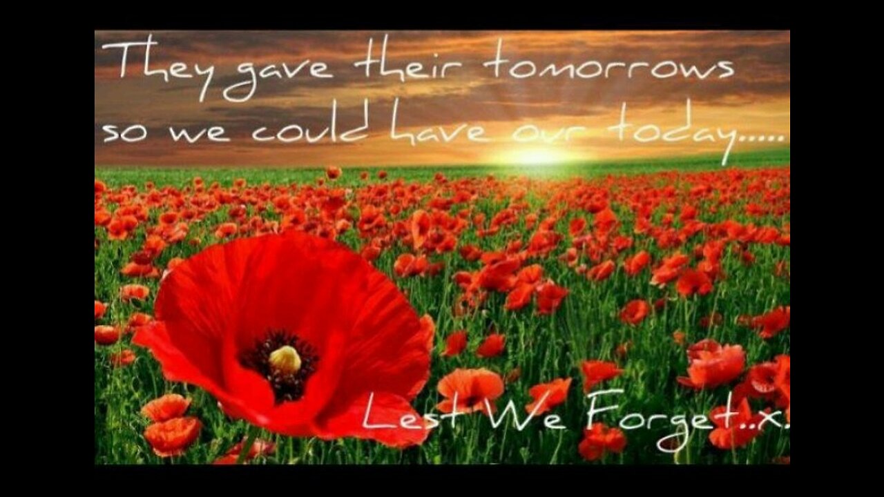 Lets We Forget Remembrance Day Sunday Survice