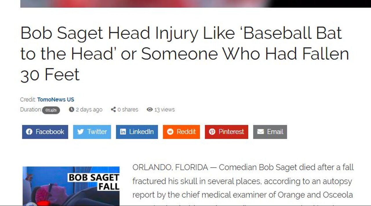 Bob Sagat's Head Injuries Consistent With 'Baseball Bat to the Head"