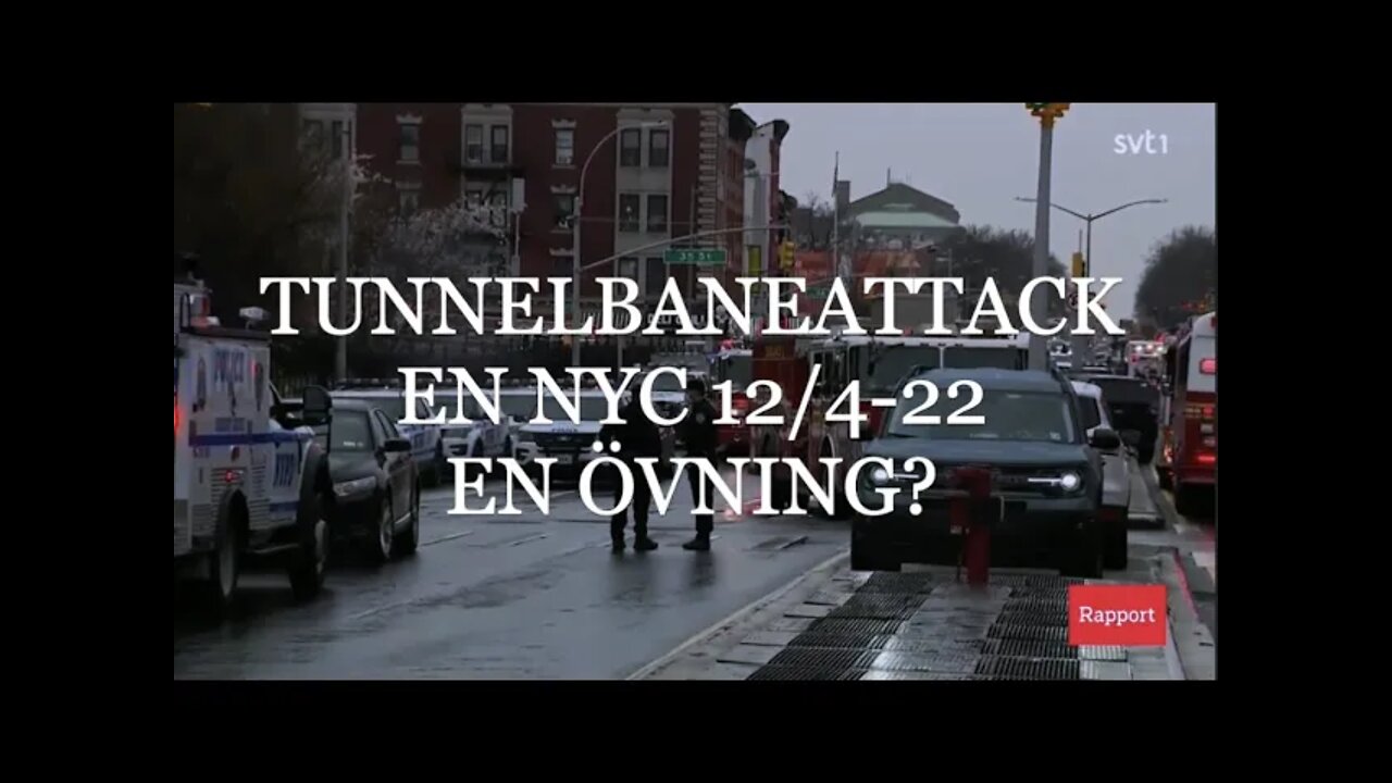 TUNNELBANEATTACKEN I NEW YORK, EN ÖVNING?
