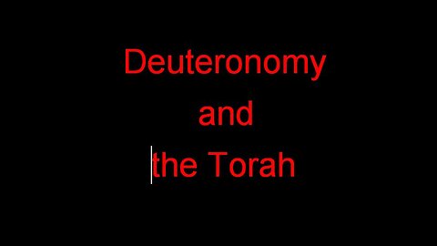 Deuteronomy and the Law of Moses