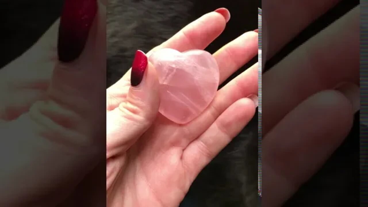 Rose Quartz Heart Tumble