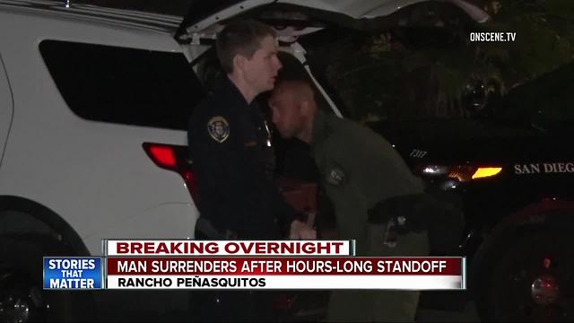 Man surrenders after hours-long standoff in Rancho Penasquitos